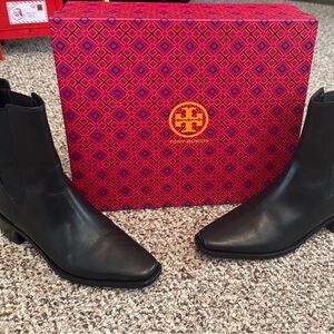 Tory Burch Chelsea Boot, Algegre Calf-Vachetta